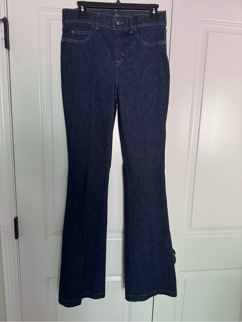 SPANX Dark Navy Wide Leg Jeans